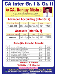 Ranjay Mishra CA Classes Classes Details photo 5